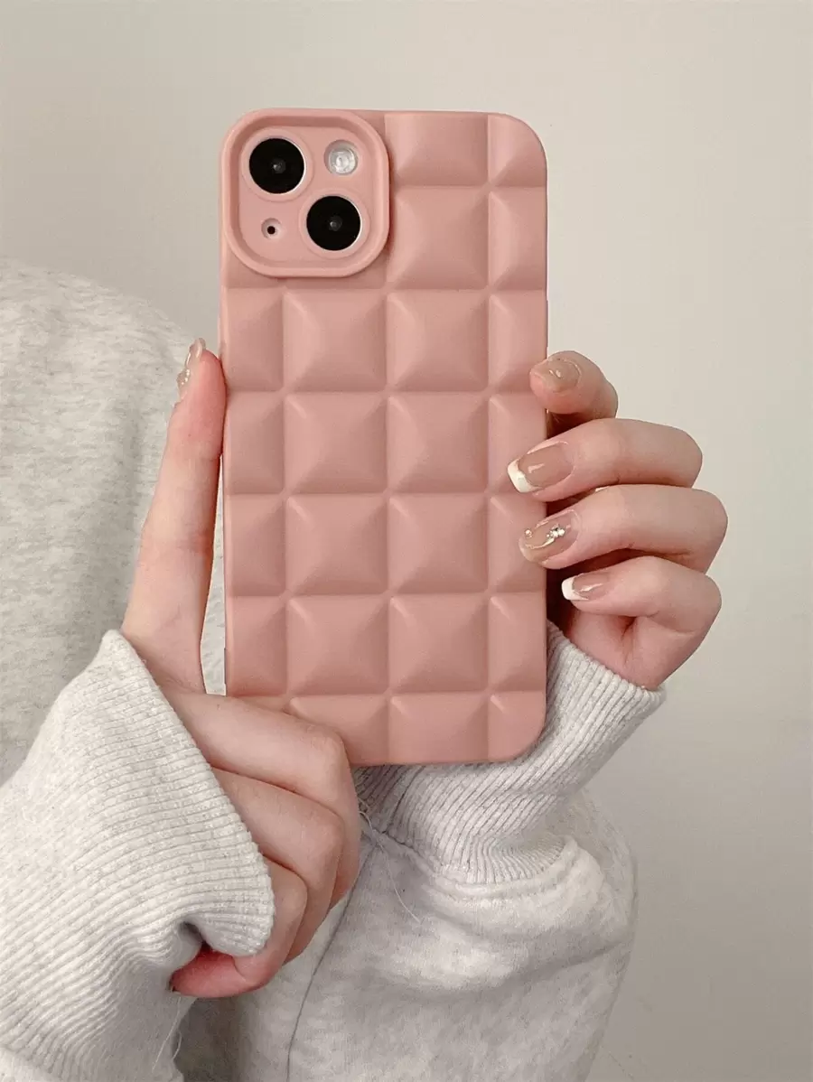 Puffer Phone Case - Pink - View 1