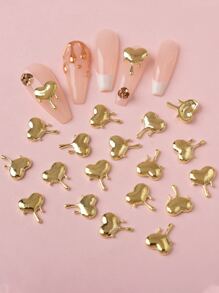 20入組心形美甲飾品