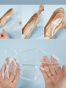 1雙透明腳跟墊 - 無色 - 查看 2