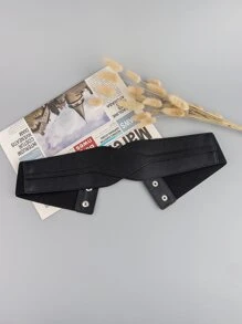 按扣鬆緊腰帶 - 黑色 - 查看 7