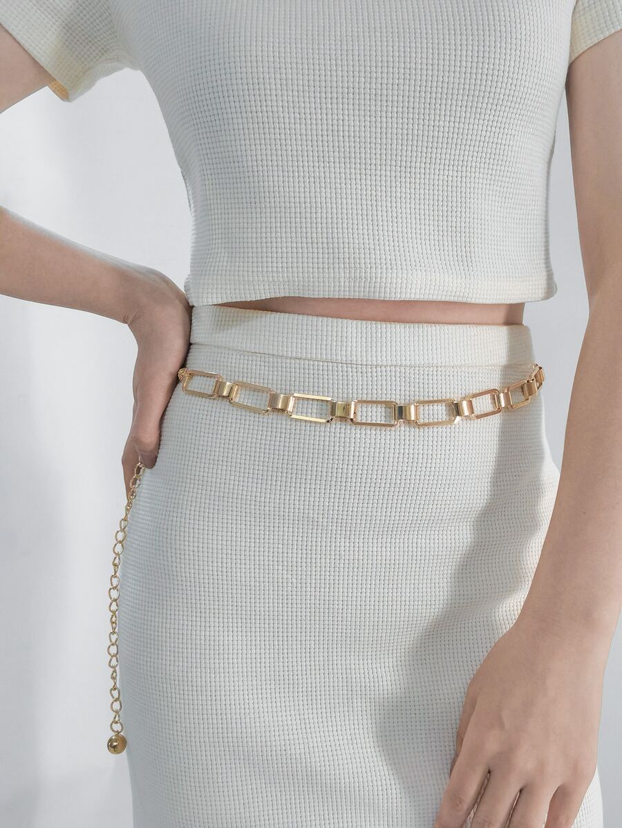 圓球吊墜鏈條腰帶