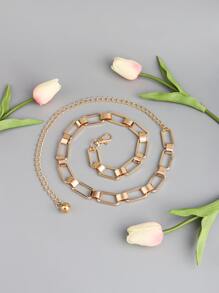 圓球吊墜鏈條腰帶