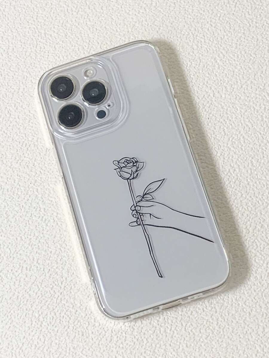 vỏ điện thoại chống vỡ hình hoa hồng - Trong sáng - Xem 1