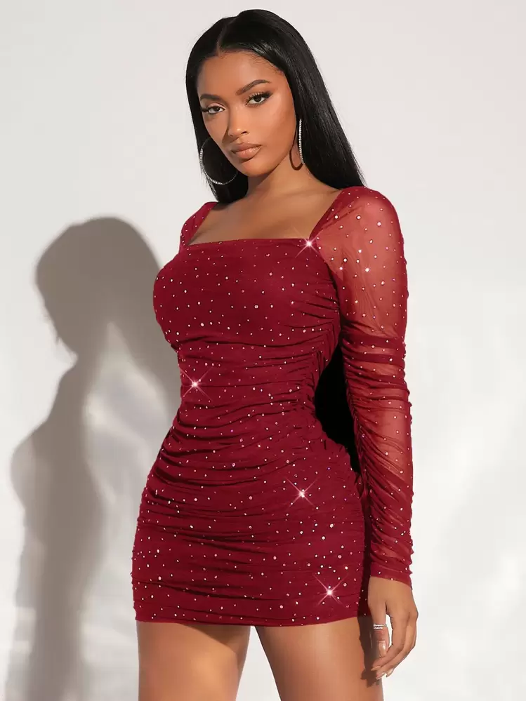 gold sequin bodycon dress Zapakasa Women Sparkly Gold Metallic Sweetheart High-Low Cocktail Dress  Ruched Bodycon Homecoming Dress
