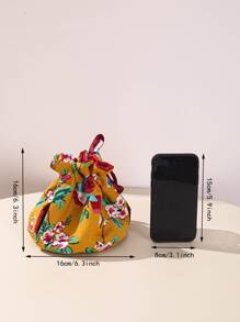 1入組小鳥和花卉圖案茶壺套 - 彩色 - 查看 3