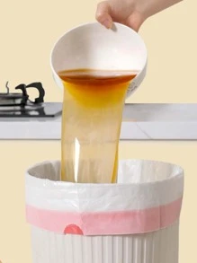 60入組抽繩設計垃圾袋 - 彩色 - 查看 2