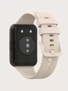 Correa de reloj de silicona de color rojo para Watch Fit 2 - Beis - Ver 2