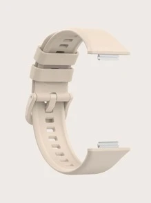 Correa de reloj de silicona de color rojo para Watch Fit 2 - Beis - Ver 7