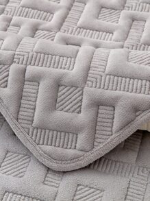 1入組幾何提花防滑沙發巾 - 淺灰色 - 查看 7