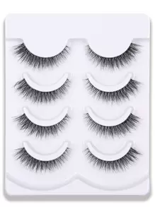 4pairs Extra Long Full Strip False Eyelashes