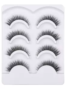 4pairs Extra Long Full Strip False Eyelashes