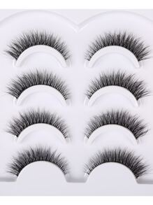 4pairs Extra Long Full Strip False Eyelashes