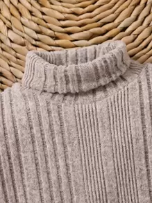 Áo sơ mi cổ cao thông thường cho bé trai có chi tiết vá chữ - Màu Khaki - Xem 4