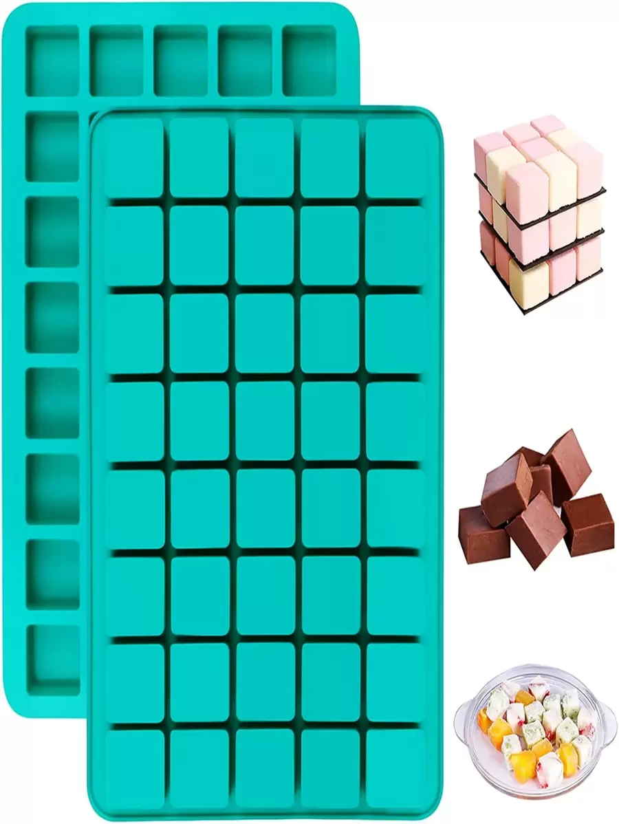 1pc Square Shaped Candy Mold - Green - View 1