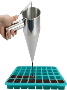 1pc Square Shaped Candy Mold - Green - View 3