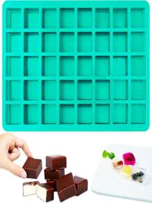 1pc Square Shaped Candy Mold - Green - View 4