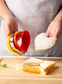 1 pieza Cortador para galletas de acero inoxidable con diseño de corazón - Multicolor - Ver 2