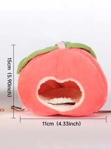 1pc Fruit Design Pet Bed - Pink - View 3