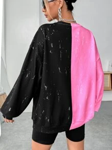 SHEIN EZwear Quần áo thể thao nữ Lá thư Thú vật Giải trí - Nhiều màu - Xem 2