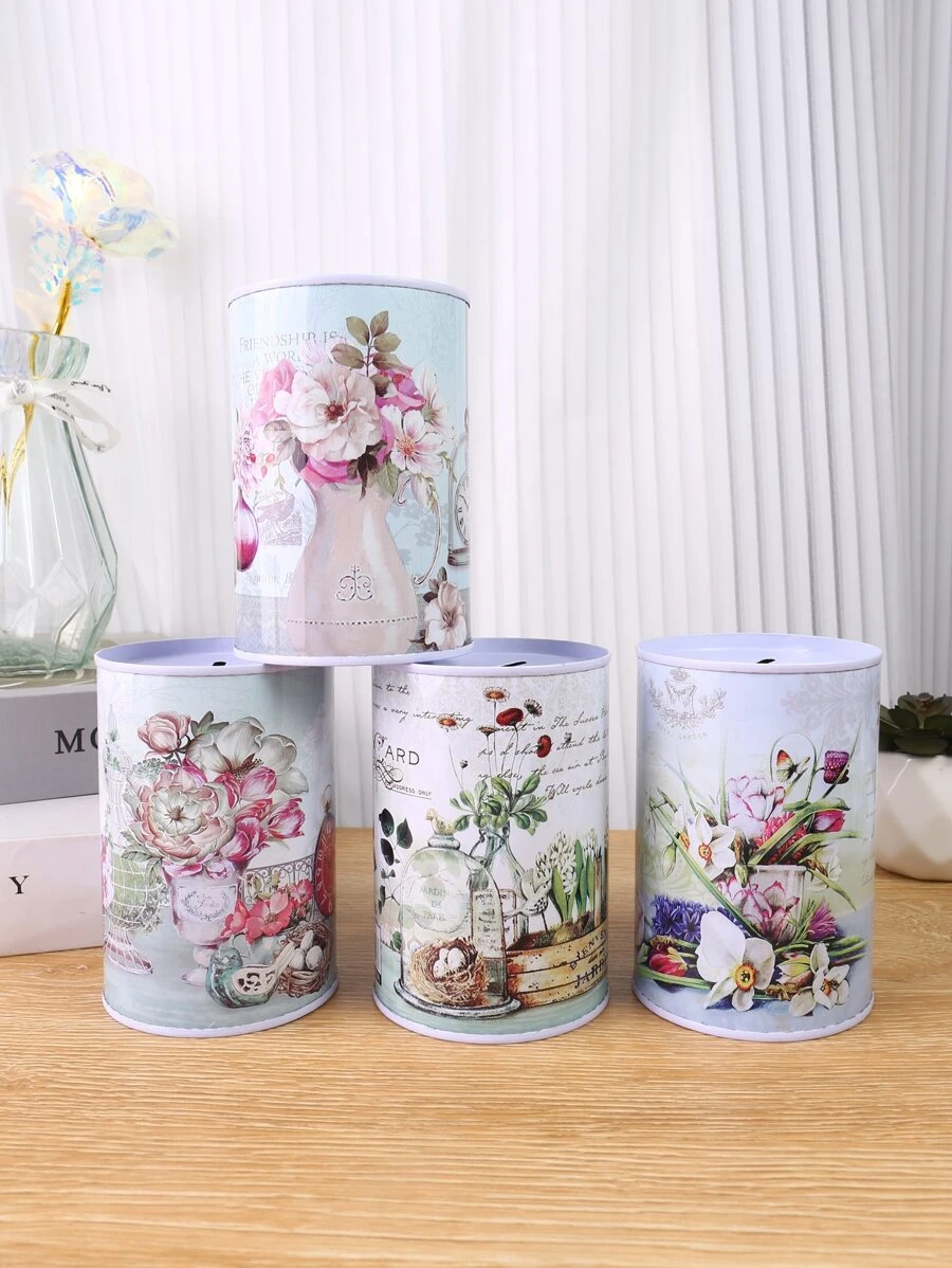 1 st blommönster slumpmässiga pengalåda bästa gåvor - Multifärgad - Visa 1