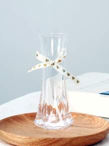 1 Họa Tiết Trái Tim Nơ Trang Trí Bình Hoa Đơn Giản Rõ Ràng PMMA Bình Hoa Cho Gia Đình - Trong sáng - Xem 1