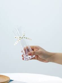 1 Họa Tiết Trái Tim Nơ Trang Trí Bình Hoa Đơn Giản Rõ Ràng PMMA Bình Hoa Cho Gia Đình - Trong sáng - Xem 4