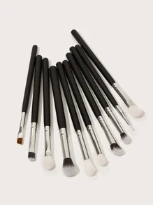 10PCS Makeup Brush Sets Premium Synthetic Hair Eyeshadow Blending Brush Sets Cosmetics Tools For Face And Eyes,Brush Set,Makeup Brush Kit,Make Up Brush Set,Make Up Set Complete,Makeup Brush Set,Complete Makeup Kit,Brush Kit,Brushes Makeup Set,Makeup Gift Set,Set - Black - View 2