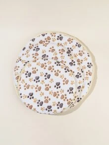 爪子圖案寵物長毛絨地墊 - 彩色 - 查看 2