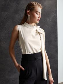 MOTF BOW SHOULDER EMBELLISHED TOP - Apricot - View 5