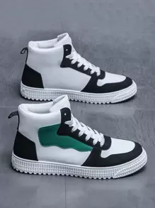 Giày thể thao nam thời trang giản dị, giày thể thao cổ cao thoáng khí - Nhiều màu - Xem 1