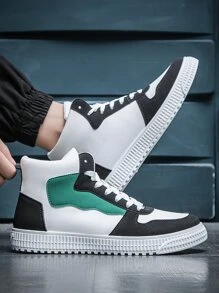 Giày thể thao nam thời trang giản dị, giày thể thao cổ cao thoáng khí - Nhiều màu - Xem 3