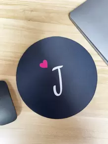 Alfombrilla de ratón con estampado de letra - Multicolor - Ver 1