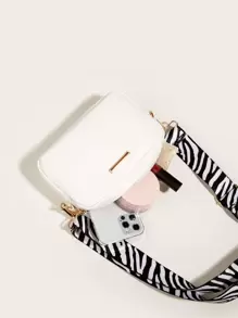 Túi vuông trang trí kim loại tối giản - trắng - Xem 5