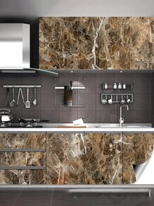 1sheet Marble Pattern Self Adhesive Wall Paper - Multicolor - View 1