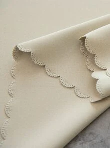 1入組素色貝殼邊遮光門簾 - 米色 - 查看 6