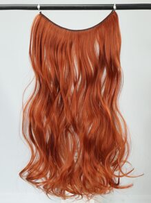 Extensión del pelo largo rizado sintético - Naranja Coral - Ver 5