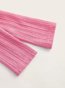 SHEIN MOD 羊絨領口短夾克 - 粉色 - 查看 4