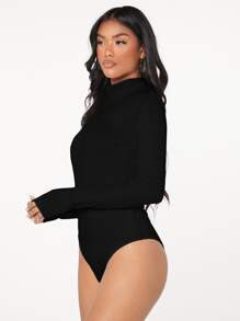 SHEIN BAE Body unicolor de cuello cisne