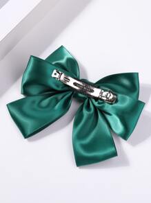 Kẹp tóc trang trí nơ - màu xanh lá - Xem 4