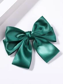 Kẹp tóc trang trí nơ - màu xanh lá - Xem 5