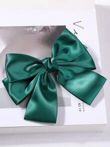 Kẹp tóc trang trí nơ - màu xanh lá - Xem 7