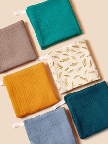 3入組嬰兒隨機圖案擦嘴餵食手帕