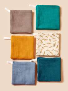 3入組嬰兒隨機圖案擦嘴餵食手帕