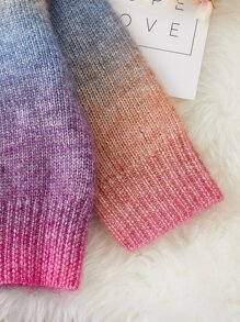 Baby Ombre Round Neck Jumper - Multicolor - View 3