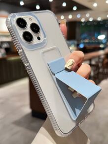 New 4-Corner Anti-Fall PU Leather Kickstand Integrated TPU Phone Case Protective Cover Compatible With IPhone 16/17/17 Pro/17 Pro Max Waterproof Shockproof Scratch Resistant - Blue - View 3