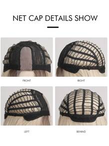 13*6*1 Lace Front Short Straight Synthetic Wig - Multicolor - View 7