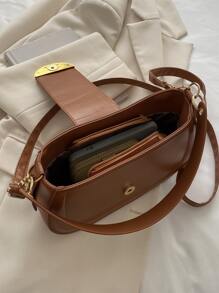 金屬裝飾流浪包 - 棕色 - 查看 5