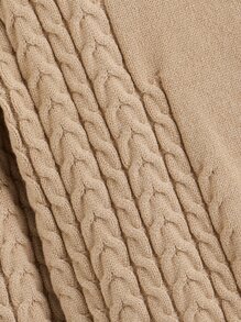 Boys Cable Knit Jumper - Khaki - View 3