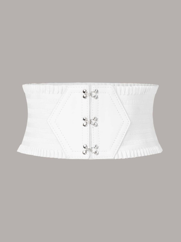 Elegant Metal Buckle Wide Belt Halloween Summer, School