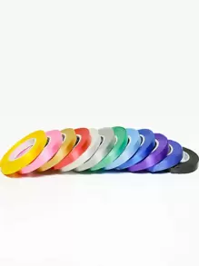 5/10m Balloon Ribbon & Colorful Gift Ribbon Wedding Decoration 10pcs Set (random Color) - Multicolor - View 6